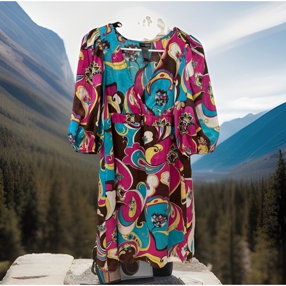 Chic Bisou‎ Bisou paisly Blloon Sleeves tunic top - Dress size 8